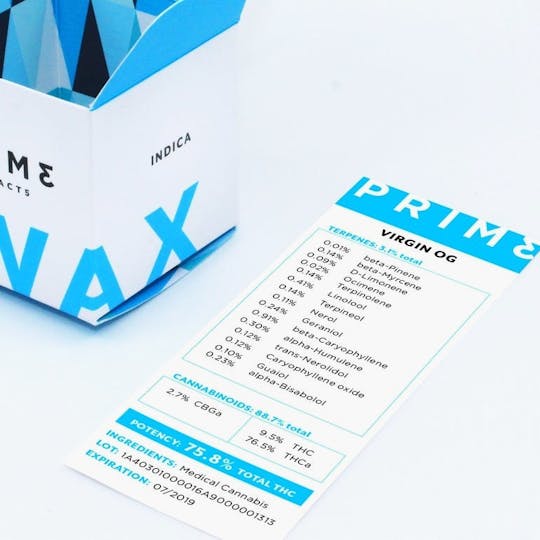 Prime Extracts - Prime Virgin OG Wax - 1