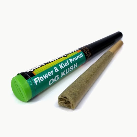 Space Monkey Meds - OG Kush - Flower and Kief Pre-Roll - 1