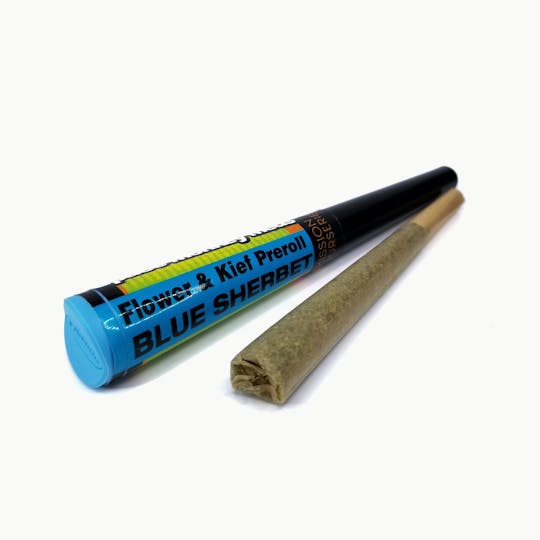 Space Monkey Meds - Blue Sherbert - Flower and Kief Pre-Roll - 1