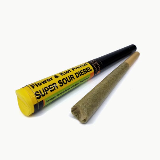 Space Monkey Meds - Super Sour Diesel - Flower and Kief Pre-Roll - 1