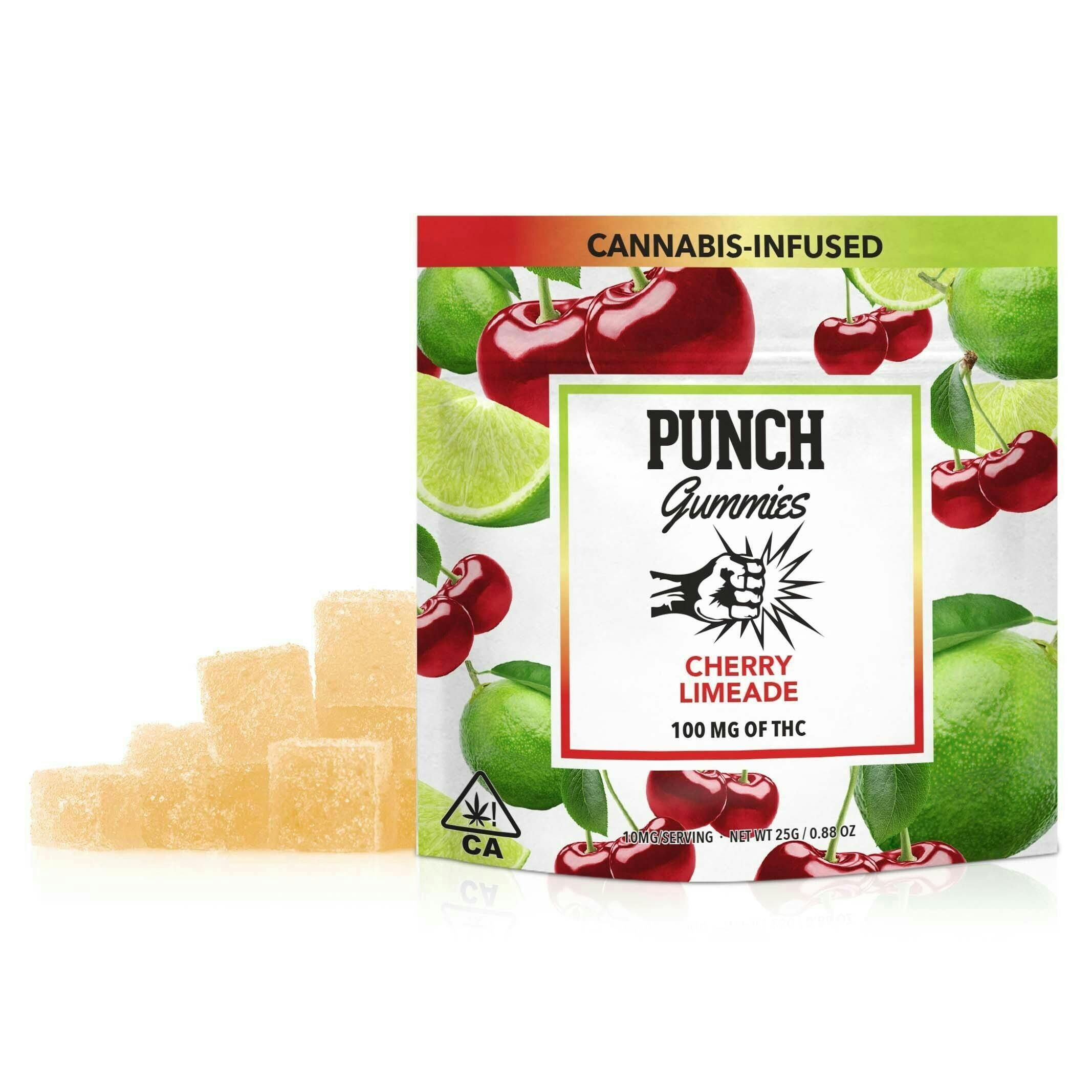 Punch Edibles & Extracts - Cherry Limeade Gummies 100mg - 1