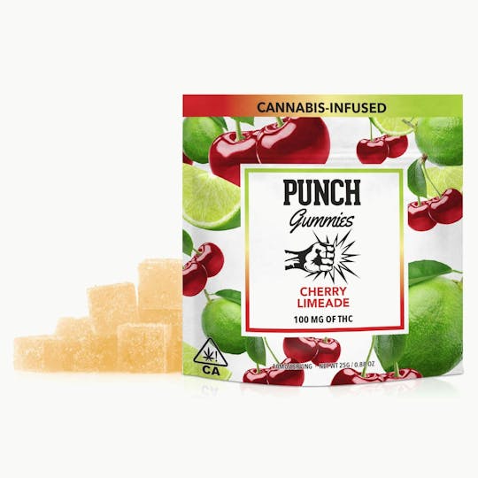 Punch Edibles & Extracts - Cherry Limeade Gummies 100mg - 1
