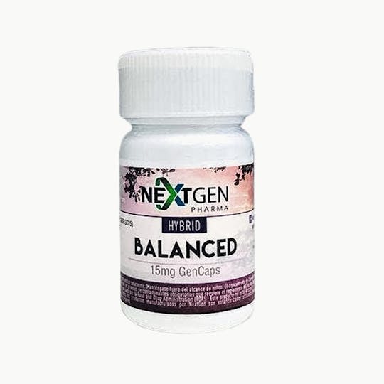 NextGen Pharma - BALANCED - 15mg THC Capsules - 1