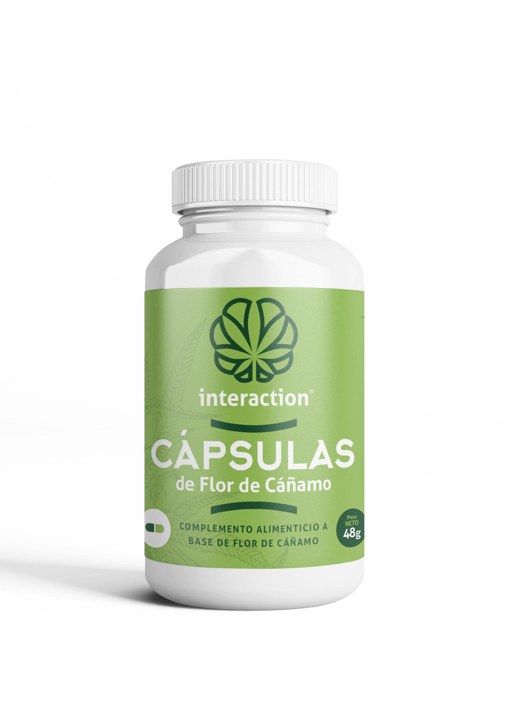 CBD Interaction - ORGANIC INDUSTRIAL HEMP FLORWER CAPSULES - 1