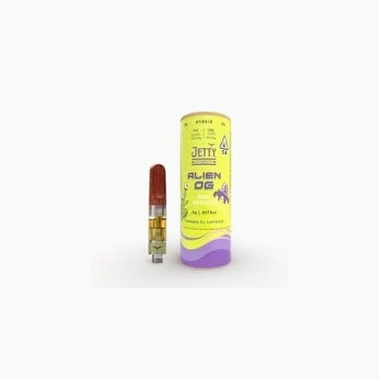 Jetty Extracts - Alien OG HIGH THC Cartridge .5g - 1