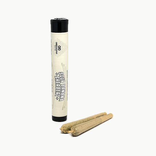 Green & Gold Supply Co. - 2pk Preroll - Sour Banana Sherbert - 1