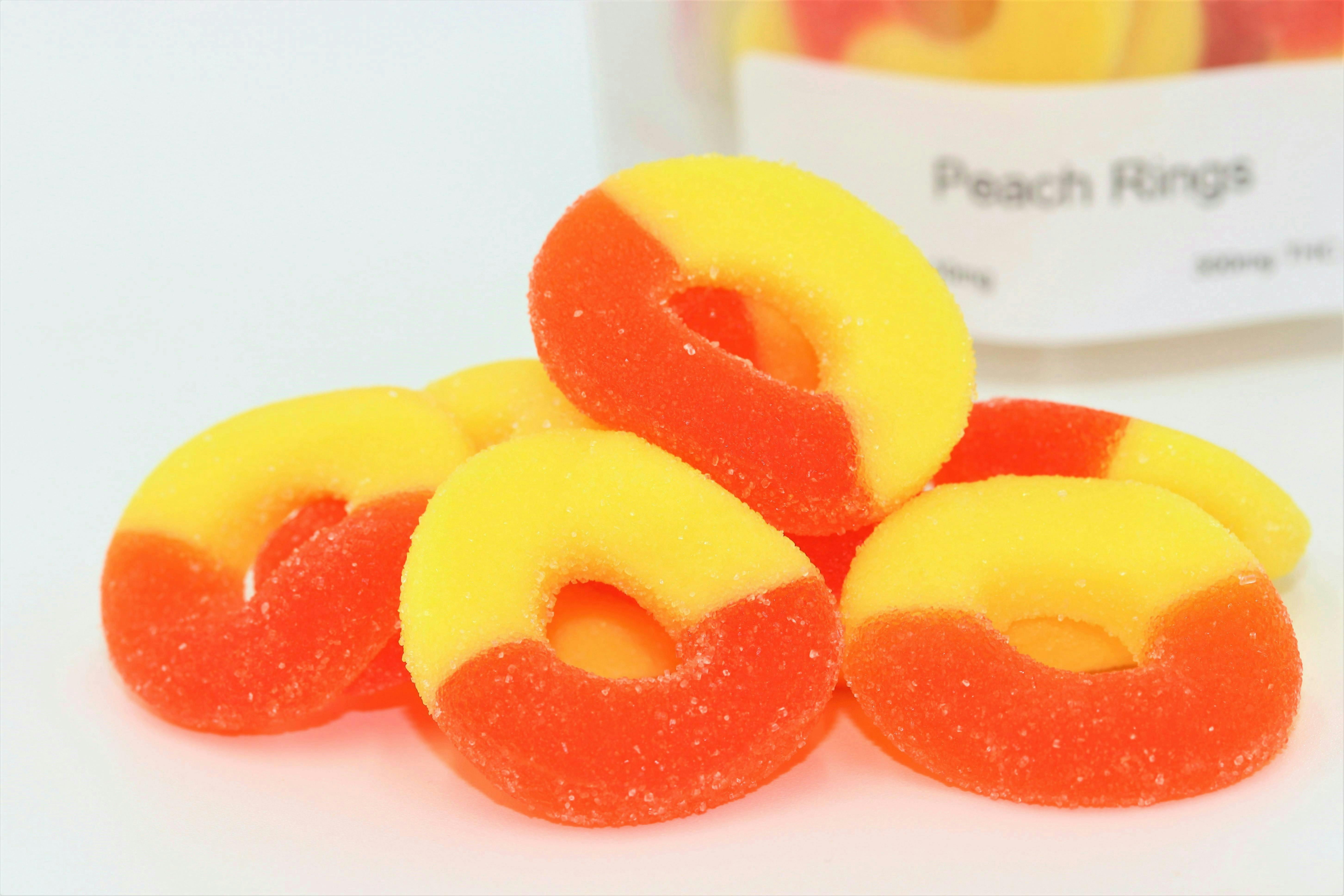 Double Dog Delicacies - Gummies - Peach Rings 300mg - 1
