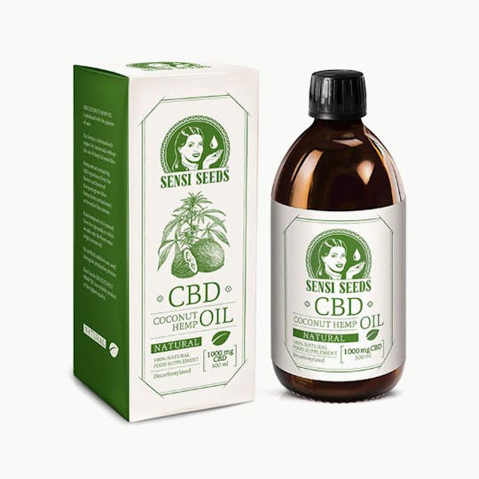 Sensi Seeds - CBD Coconut Hemp Oil Natural 1000mg - 1