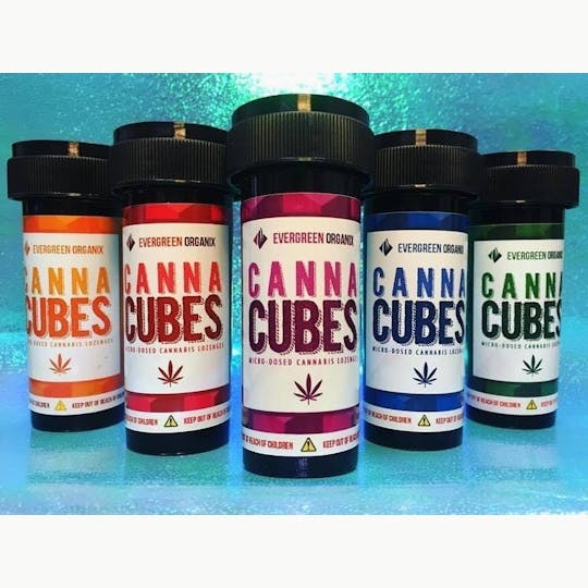 Evergreen Organix - Orange Canna Cubes - 5mg per / 100mg per bottle - 1