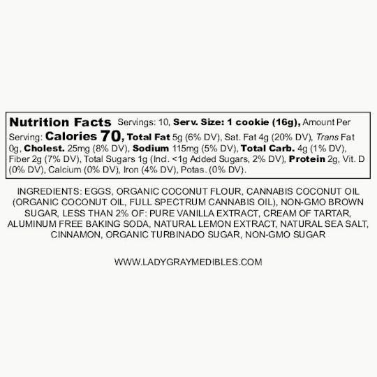 Lady Gray Gourmet Medibles - Lady Gray - Medibles - Cookies - Snickering Doodles Cookies - 1