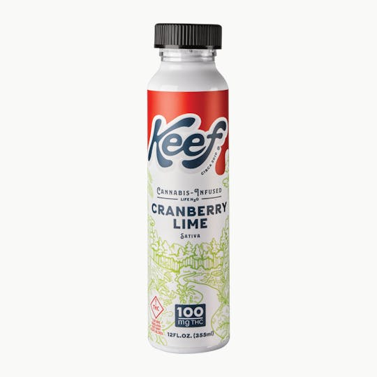 Keef Brands - Keef Life H2O Cranberry Lime THCv - 100mg - 1