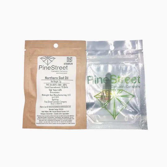Pine Street Cannabis Company - Pine Street | Northern God | 0.5g Cart - 1