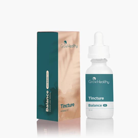 GrowHealthy - BALANCE 1:1 Mint & Lime Tincture - 0.5 grams / 30ml - 1