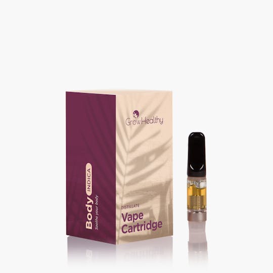 GrowHealthy - BODY Bubba Kush (Indica) Cartridge - 0.5 grams - 1