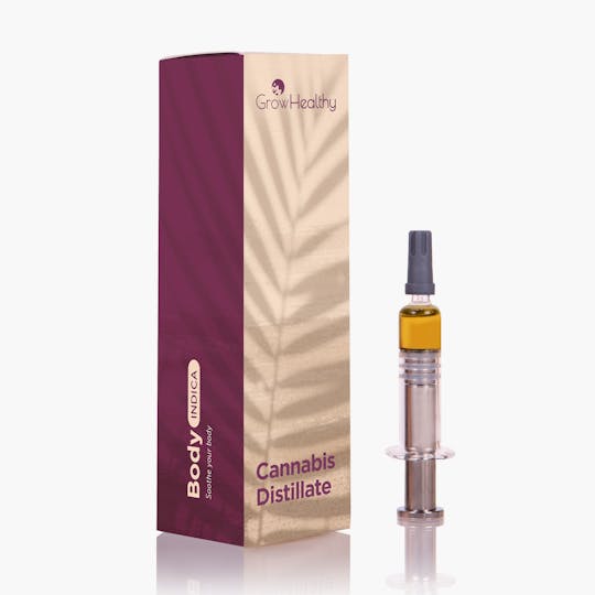 GrowHealthy - BODY Bubba Kush (Indica) Distillate - 0.5 grams - 1