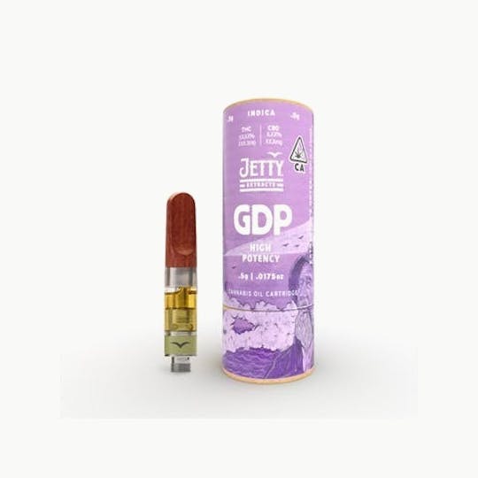 Jetty Extracts - GDP HIGH THC Cartridge .5g - 1