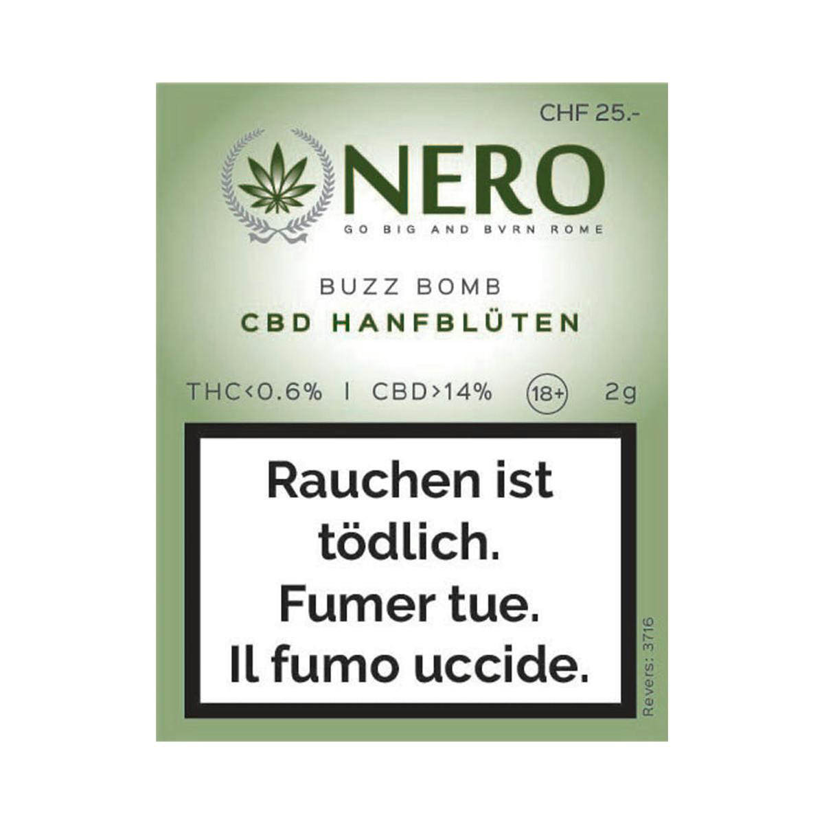 Nero - Buzz Bomb CBD Hanfblüten - 1