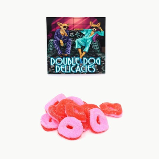 Double Dog Delicacies - Gummies - Watermelon Fruit Rings 300mg - 1