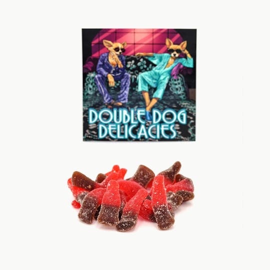 Double Dog Delicacies - Gummies - Cherry Coke Bottles 300mg - 1