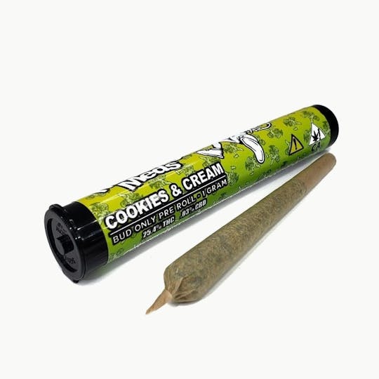 Space Monkey Meds - Cookies 'n Cream - Bud Only Pre-Roll - 1