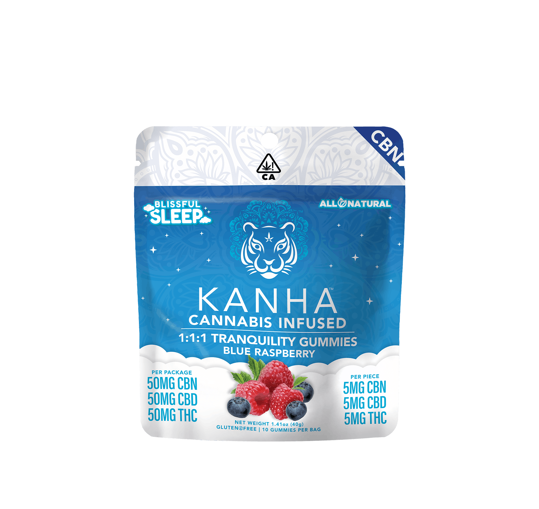 KANHA - KANHA | Tranquility SLEEP | 1:1:1 | 50mg CBN/50mg CBD/50mg THC - 1