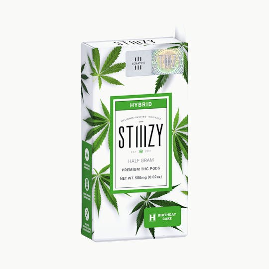 STIIIZY - Vape Cartridge - BIRTHDAY CAKE .5G Original THC Pod - STIIIZY - 1