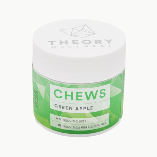 Theory Wellness - Green Apple Chews: 1:1 THC/CBD (10 pack) - 1