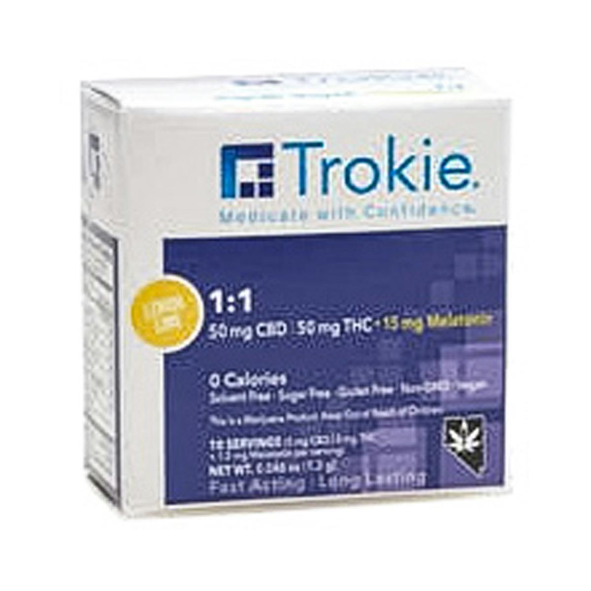 Trokie - 1:1 (CBD-THC) + 15mg Melatonin Trokie Lozenge-NV - 1