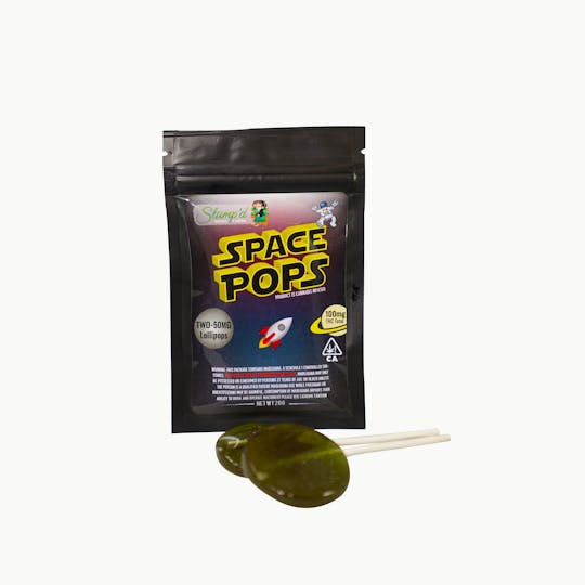 Slump'd Extracts and Edibles - Space Pops (Cotton Candy) 2x 50mg - 1