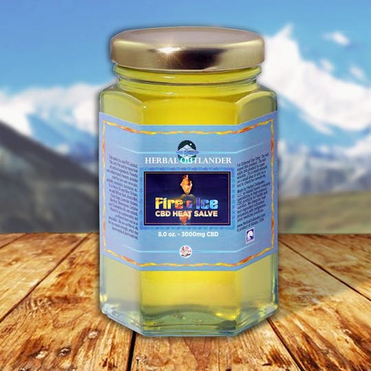 Herbal Outlander - Fire and Ice 1500mg 4oz Salve - 1