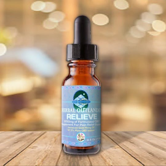 Herbal Outlander - RELIEVE – 15ml Tincture 2250mg CBD - 1