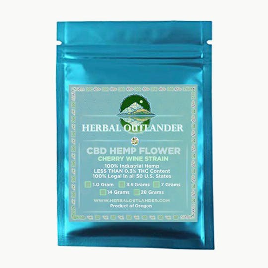 Herbal Outlander - CBD Hemp Flower – Cherry Wine - 1