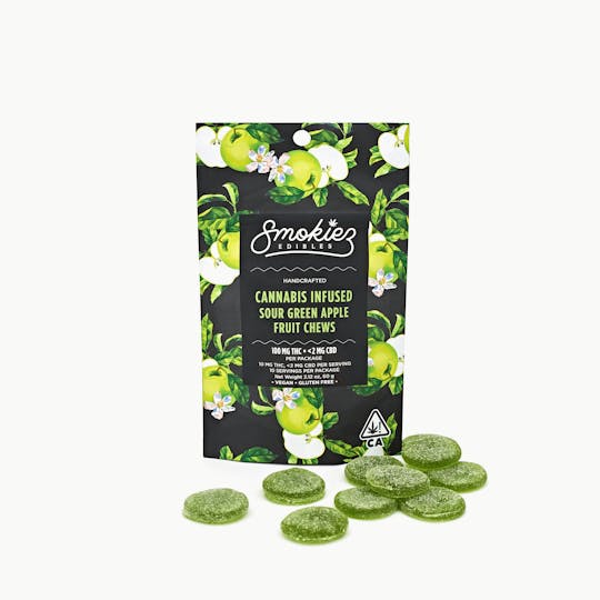 Smokiez Edibles - Smokiez Sour Green Apple Fruit Chews - CA - 1