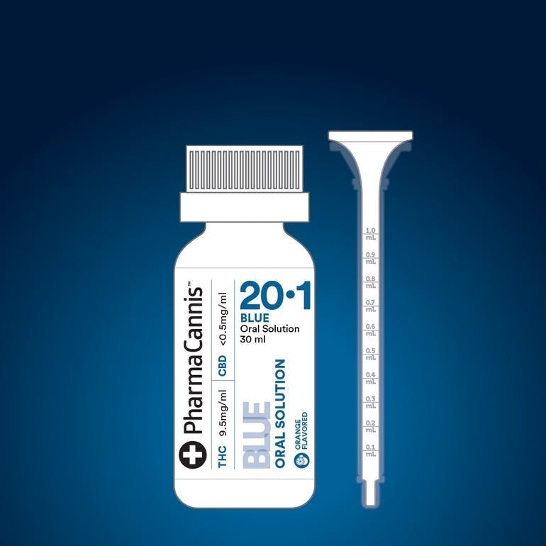PharmaCannis - Blue Oral Solutions (5X concentration) 20:1 - 1