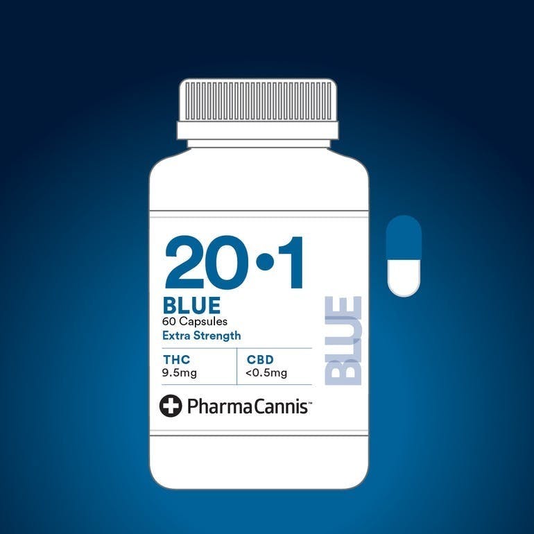 PharmaCannis - Blue Extra Strength Capsule 20:1 | 60/CT - 1