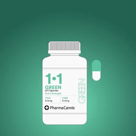 PharmaCannis - Green Extra Strength Capsule 1:1 | 20/CT - 1