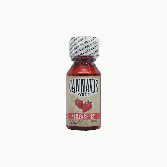 Cannavis - 100mg Strawberry THC Syrup Tincture - 1