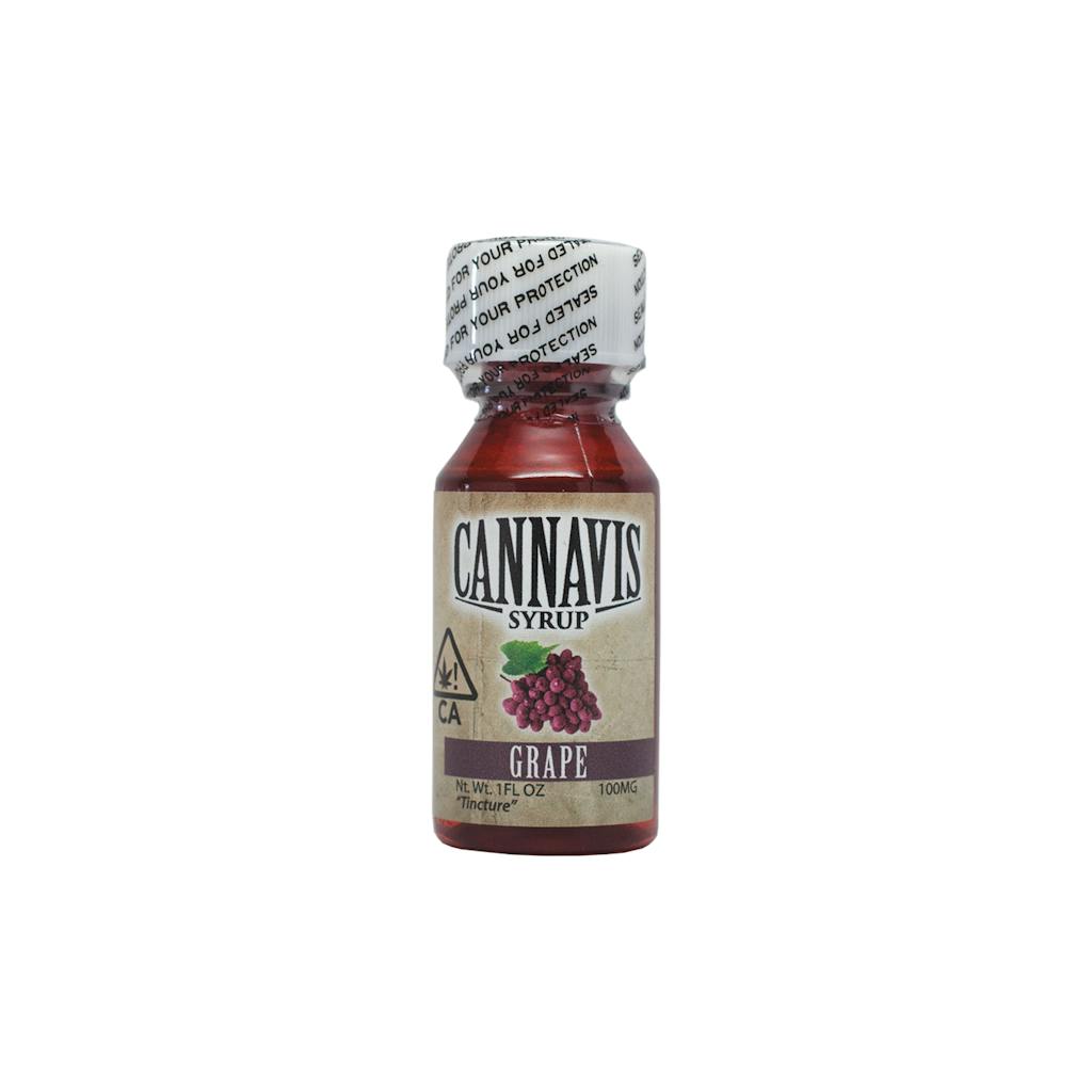 100mg Grape THC Syrup Tincture - Cannavis