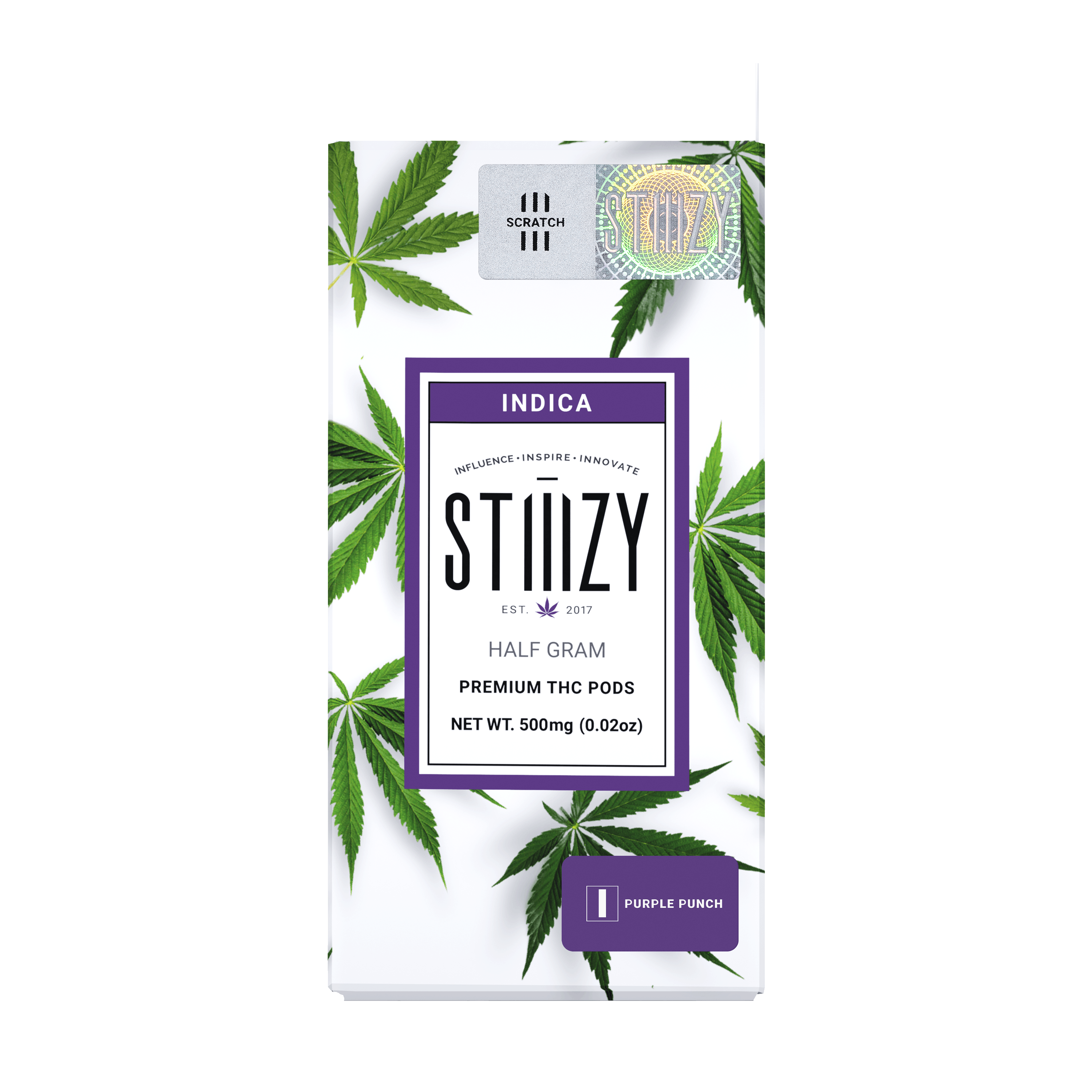 STIIIZY - Vape Cartridge - PURPLE PUNCH .5G Original THC Pod - STIIIZY - 1
