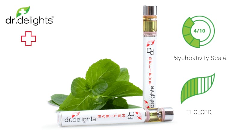 dr. delights™ - dr.delights Relieve 1:1 THC:CBD Vape Pen - 1