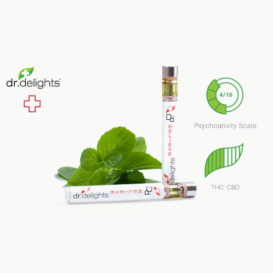 dr. delights™ - dr.delights Relieve 1:1 THC:CBD Vape Pen - 1