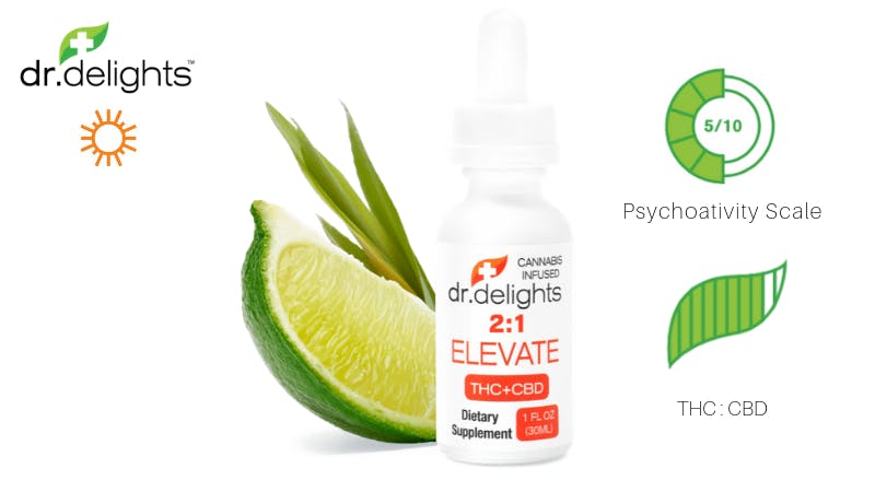 dr. delights™ - dr.delights Elevate 2:1 THC:CBD Tincture - 1