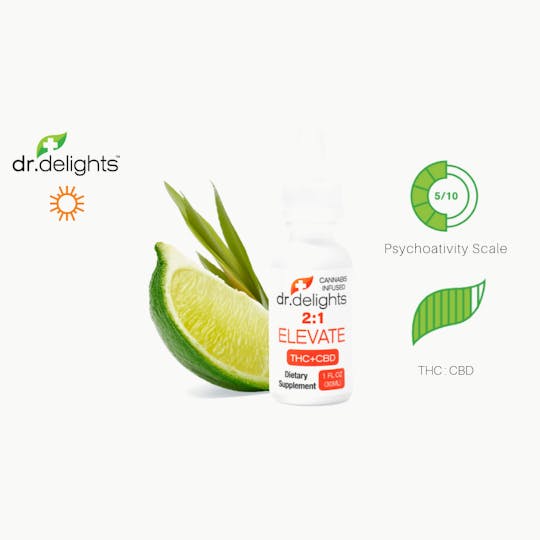 dr. delights™ - dr.delights Elevate 2:1 THC:CBD Tincture - 1