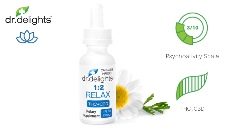 dr. delights™ - dr.delights Relax 1:2 THC:CBD Tincture - 1