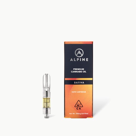 Alpine Vapor - Tangie - Sativa - THC Cartridge 550mg - 1