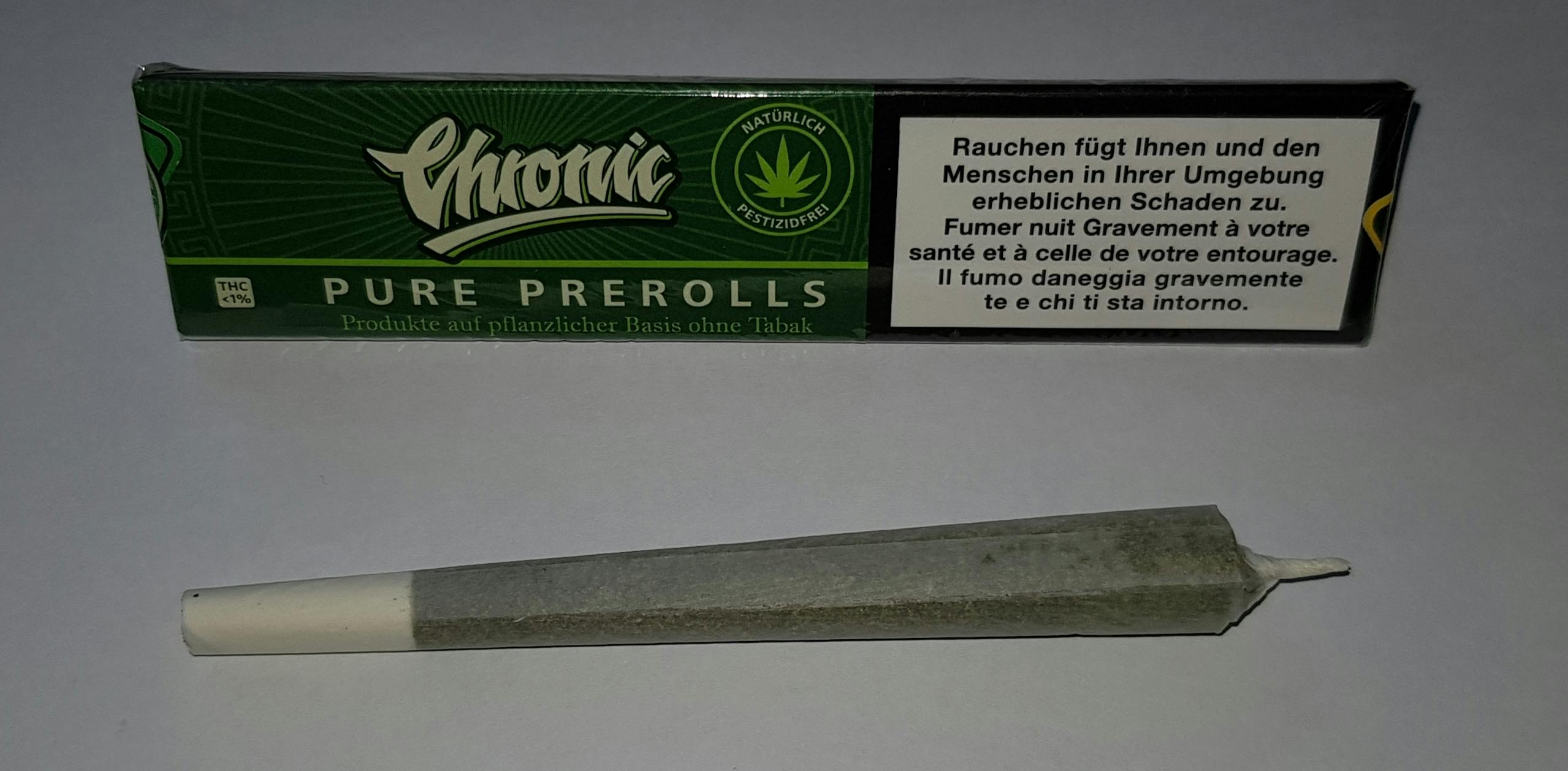 Zitronic Switzerland - CHRONiC Pure Prerolls 1g Greenhouse Fedtonic - 1