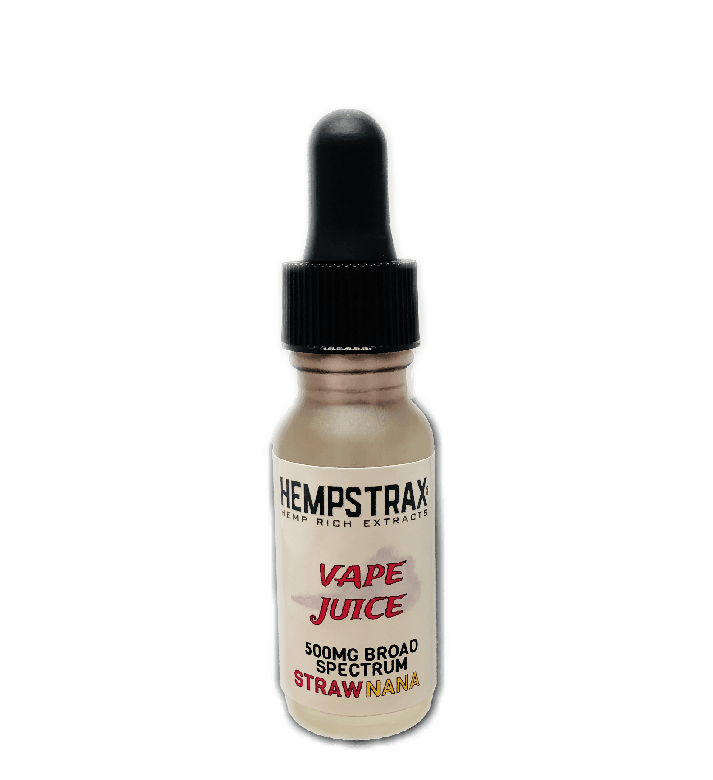 Hempstrax - Strawnana 500-1000mg Broad Spectrum Vape Juice - 1