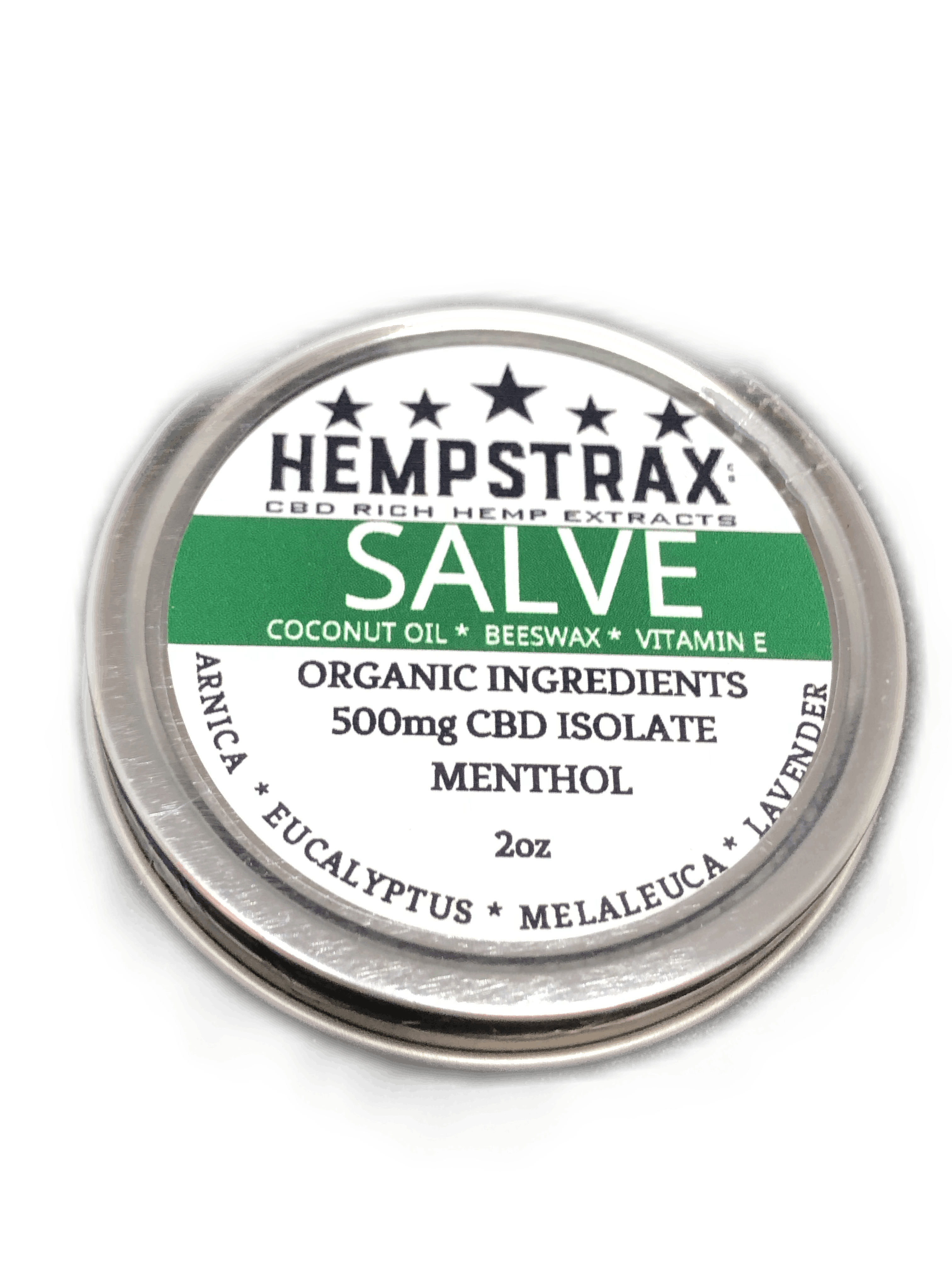 Hempstrax - Menthol Salve 500mg CBD Isolate - 1