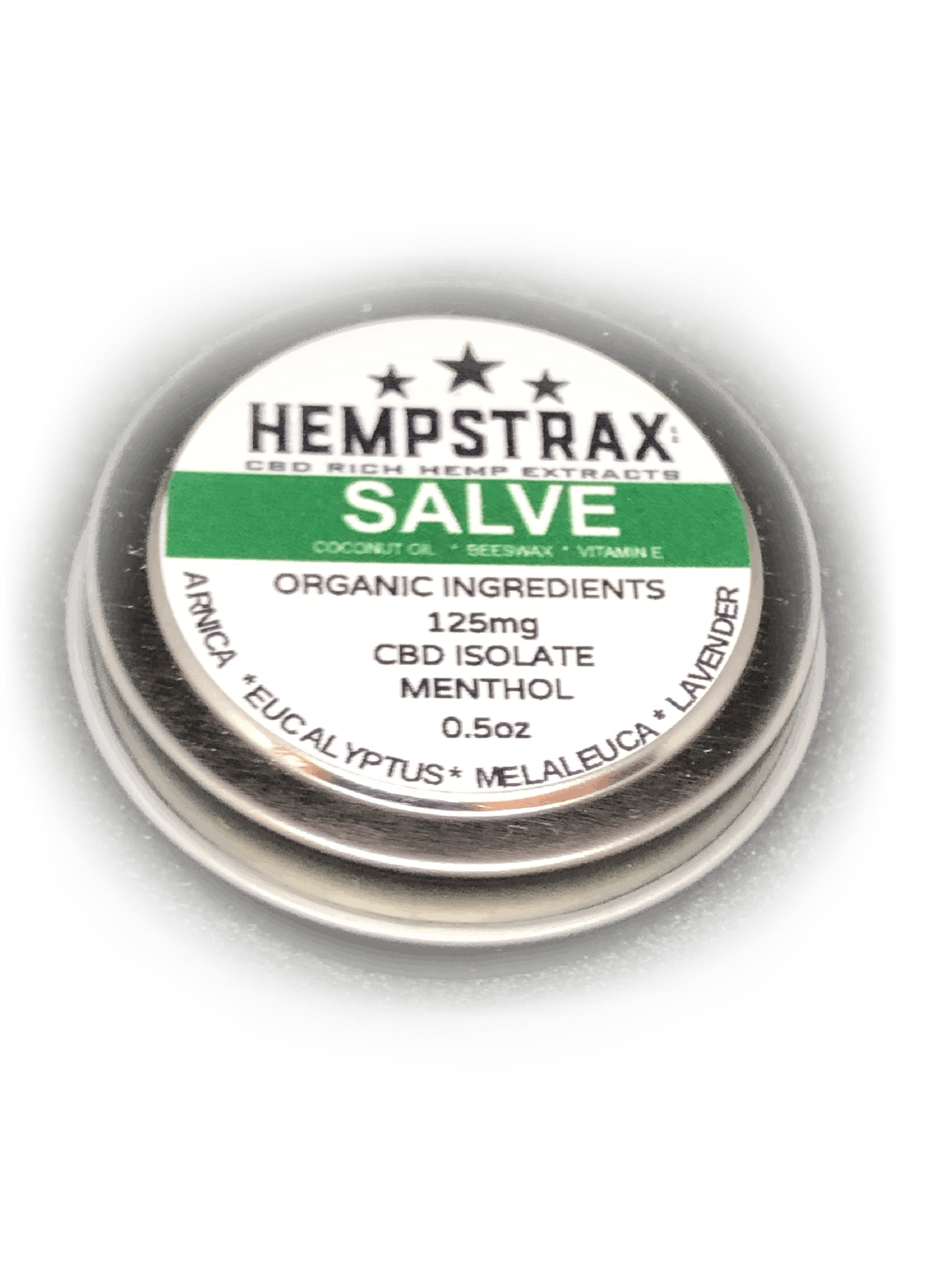 Hempstrax - Menthol Salve 125mg CBD isolate - 1