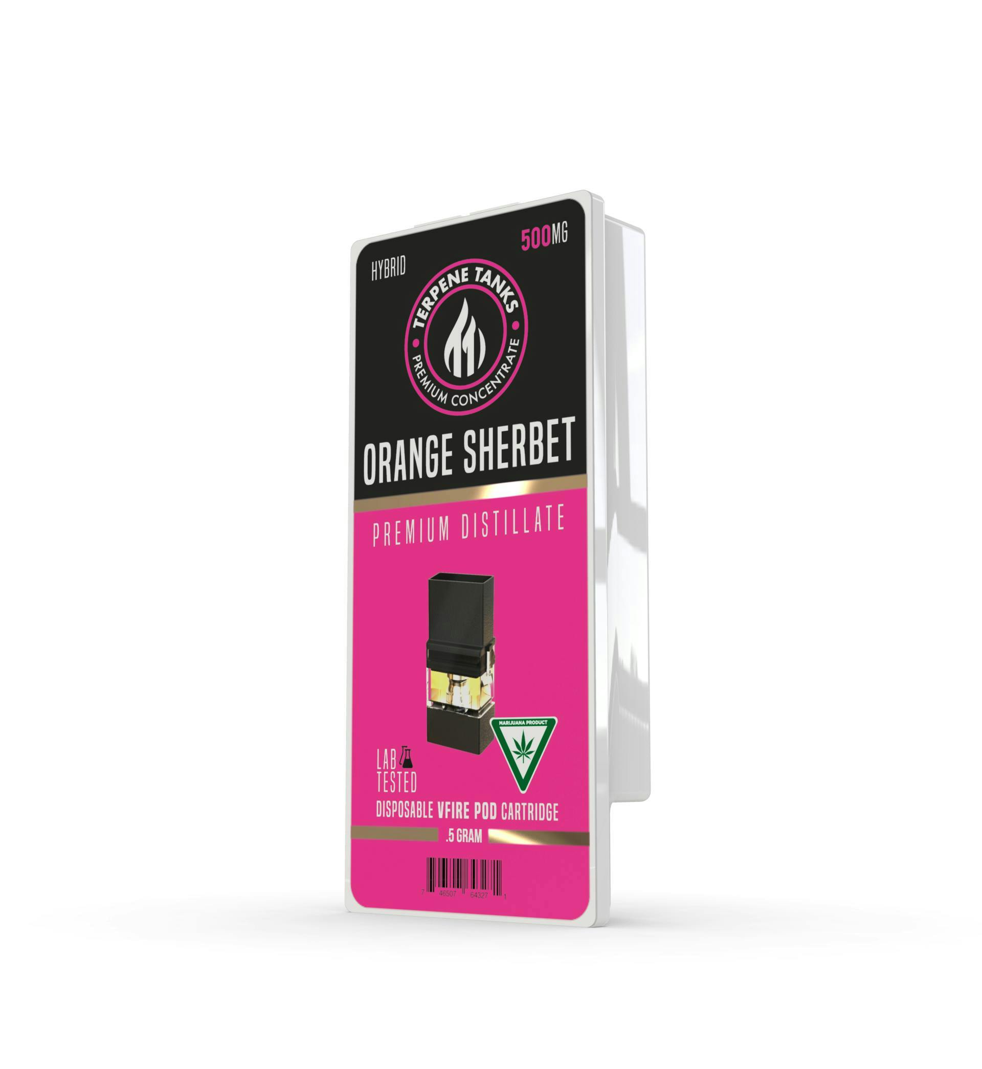 Terpene Tanks - Terpene Tanks Orange Sherbet V-Fire Pod .5g - 1